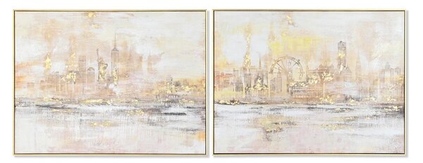 Картина DKD Home Decor New York (80 x 3,5 x 60 cm) (2 броя)