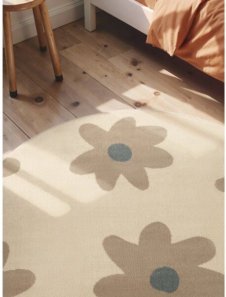 Бежов детски килим ø160 cm Bloomy – Hanse Home