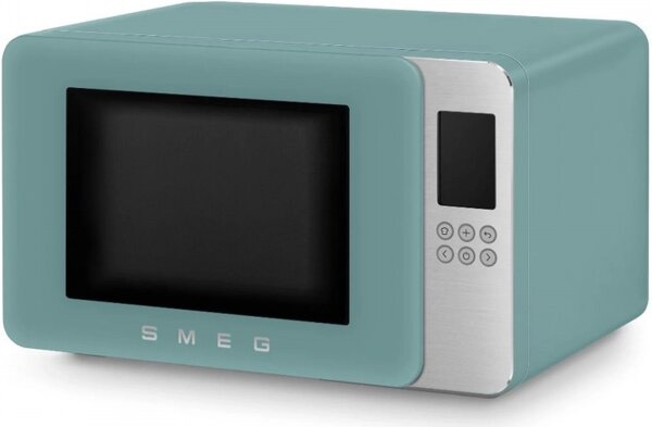 Микровълнова фурна с грил 4в1 SMEG Collezione MOC01EGMEU, 1900W, 29 л, 18 програми, Плавно затваряне, Звуков сигнал, LCD, Зелен