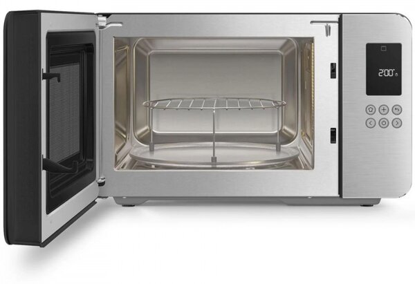 Микровълнова фурна с грил 4в1 SMEG Collezione MOC01BLMEU, 1900W, 29 л, 18 програми, Плавно затваряне, Звуков сигнал, LCD, Черен мат