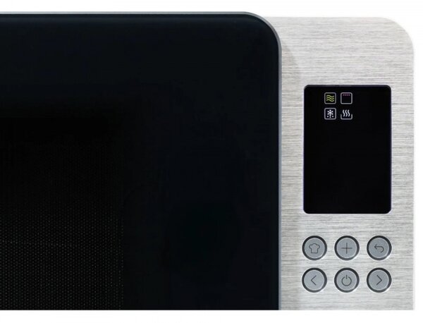 Микровълнова фурна с грил 4в1 SMEG Collezione MOC01BLMEU, 1900W, 29 л, 18 програми, Плавно затваряне, Звуков сигнал, LCD, Черен мат