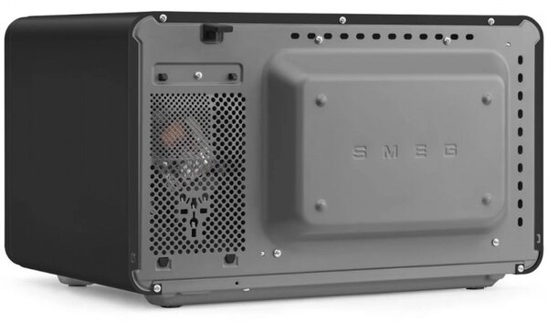 Микровълнова фурна с грил 4в1 SMEG Collezione MOC01BLMEU, 1900W, 29 л, 18 програми, Плавно затваряне, Звуков сигнал, LCD, Черен мат
