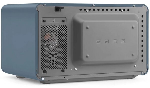 Микровълнова фурна с грил 4в1 SMEG Collezione MOC01SBMEU, 1900W, 29 л, 18 програми, Плавно затваряне, Звуков сигнал, LCD, Син