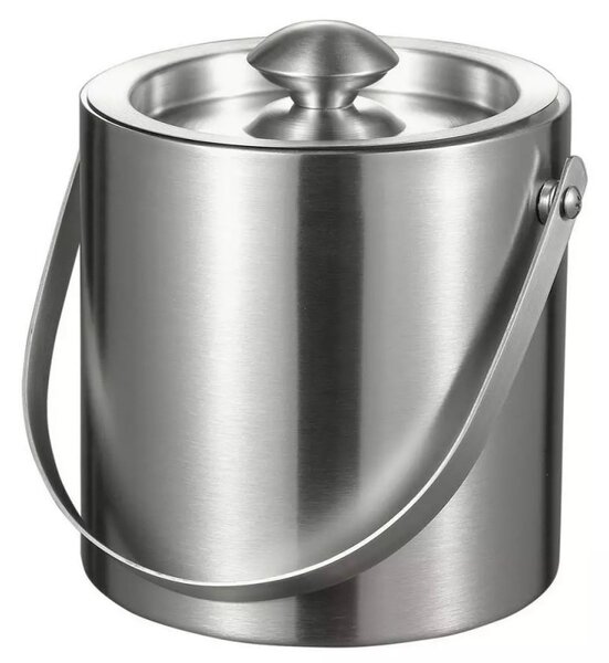Ледарка Kinghoff KH 1243, 1.5 л, Ø15 см, Двойна стена, Дръжка за лесно носене, Инокс