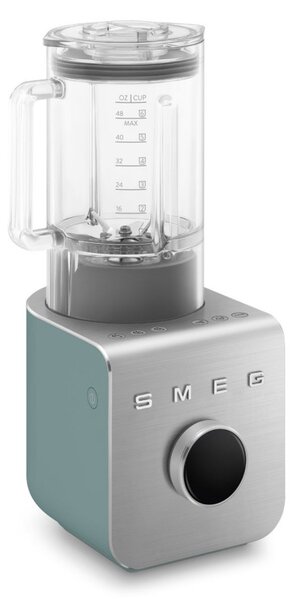 Блендер Smeg Collezione BLC02EGMEU, 1400W, 1.5 л, 22000 об/мин, 5 програми, 9 скорости, Трошене на лед, Неръждаема стомана, Изумрудено зелен/Инокс