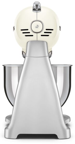 Планетарен миксер Smeg SMF04CREU, 800W, 4.8 л, 10 скорости, Функция за плавен старт, Крачета против хлъзгане, Кремa/Инокс