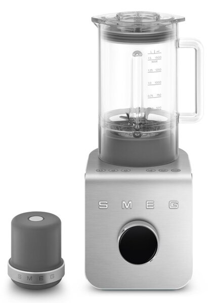 Блендер Smeg Collezione BLC02EGMEU, 1400W, 1.5 л, 22000 об/мин, 5 програми, 9 скорости, Трошене на лед, Неръждаема стомана, Изумрудено зелен/Инокс