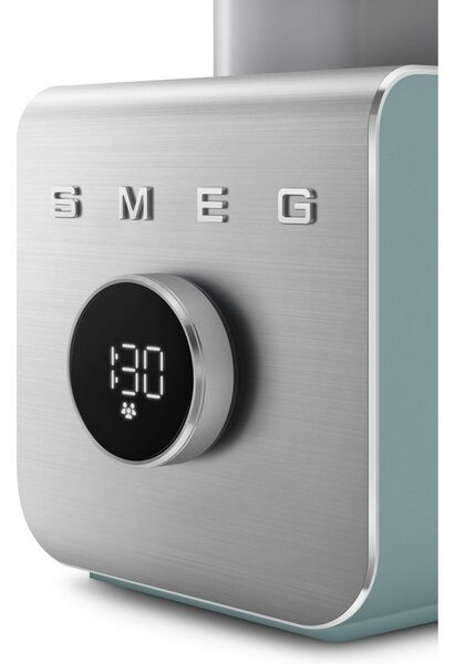 Блендер Smeg Collezione BLC02EGMEU, 1400W, 1.5 л, 22000 об/мин, 5 програми, 9 скорости, Трошене на лед, Неръждаема стомана, Изумрудено зелен/Инокс