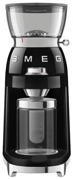 Кафемелачка Smeg CGF03BLEU, 150W, 240 г, Система за завъртане и заключване, Ръчна функция, Черен