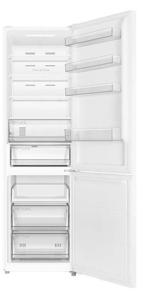 Хладилник с фризер TCL RP456BWE0EE, 456 л, Клас Е, No Frost, Eco режим, Реверсивни врати, Зимен режим, Multi Air Flow, Бял