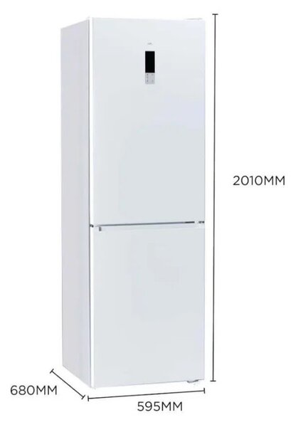 Хладилник с фризер TCL RP456BWE0EE, 456 л, Клас Е, No Frost, Eco режим, Реверсивни врати, Зимен режим, Multi Air Flow, Бял