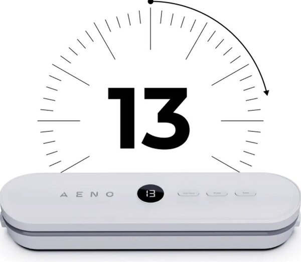 Уред за вакуумиране AENO VS3 AVS0003, 70 kPa, 3.5 л/мин, 4 режима, LED, Бял