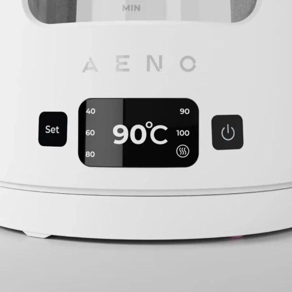 Електрическа кана AENO EK6 AEK0006, 2200W, 1.7 л, 40-100°C, STRIX, LED, Двойна стена, Филтър, 360° основа, Бял