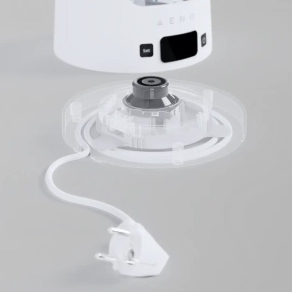 Електрическа кана AENO EK6 AEK0006, 2200W, 1.7 л, 40-100°C, STRIX, LED, Двойна стена, Филтър, 360° основа, Бял