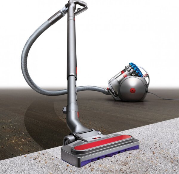 Прахосмукачка без торба Dyson Cinetic BigBall Absolute 2 447250-01, 700W, 150AW, 0.8 л, 35 циклона, Автоматично изправяне при преобръщане, 5 приставки, Никел/син