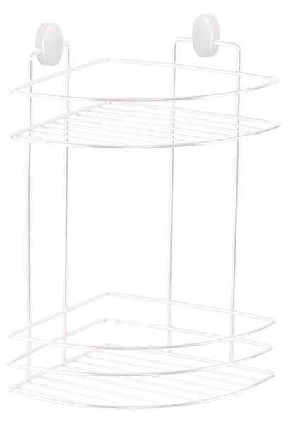 Етажерка за баня Metalife DB-716, 18х18х32.5 см, 2 нива, Бял