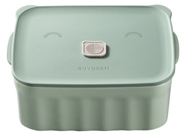 Керамична кутия за храна Buydeem Bento CT1006-CG, 810 мл, 17х20.5 см, До 230°C, Съвместима с фурна и микровълнова, Зелен