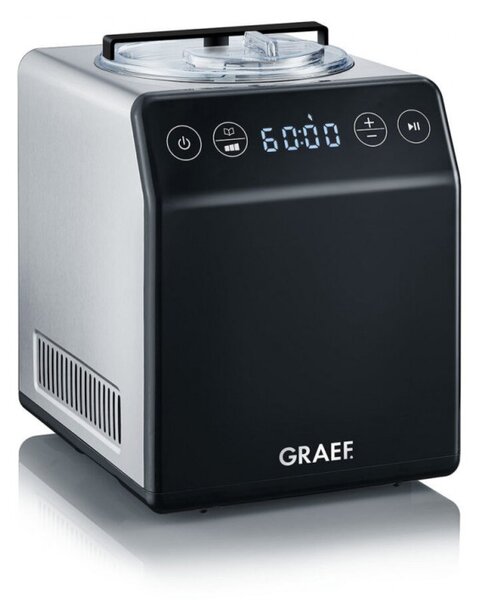 Машина за сладолед 2в1 Graef IM706, 180W, 2 л, 4 програми, От -18C до -35C, Сензорен дисплей, Черен