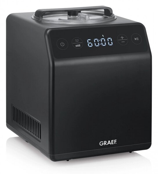 Машина за сладолед 2в1 Graef IM706, 180W, 2 л, 4 програми, От -18C до -35C, Сензорен дисплей, Черен