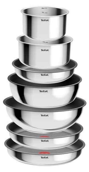 Алуминиев комплект съдове 15 бр. INGENIO Cook Eat L881SF04 – Tefal