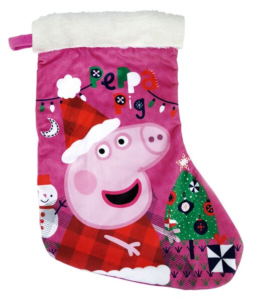 Коледни Чорапи Peppa Pig Cosy corner 42 cm полиестер