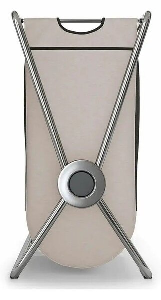 Светлокафяв текстилен сгъваем кош за пране 200 l – simplehuman