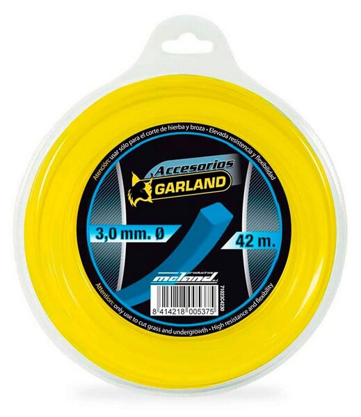 Тример за нишка Garland 71023c4230 Ø 3 mm Квадратек 42 m Найлон