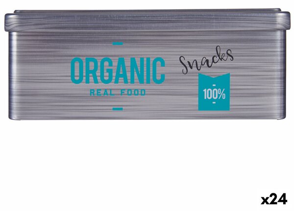 Лодка Organic Snacks Сив Калай (11 x 7,1 x 18 cm) (24 броя)