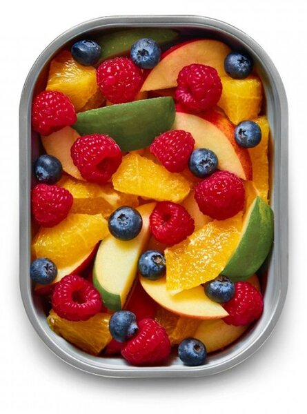 Комплект 3 бр кутии за храна Black+Blum Meal Prep FBSS-BX-PACK1, 0.6/0.9/1.2 l, Правоъгълни, Подходящи за фурна, Без BPA, Неръждаема стомана, Сив