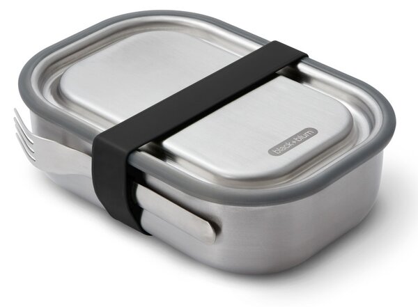 Кутия за храна Black+Blum BAM-SS-L018, 1 l, Правоъгълна, Подходяща за фурна, Без BPA, Неръждаема стомана, Сив