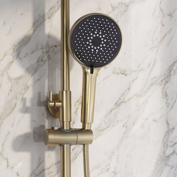 Комплект за душ PREMIUM Rea Maxim Brush Gold