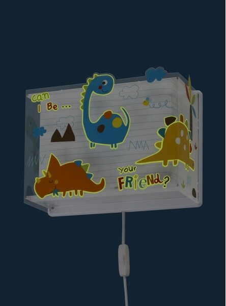Dalber D-73458 - Детски аплик DINOS 1xE27/60W/230V