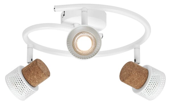 OSRAM таванна лампа CORK SPIRAL, бяла, 3-лампова, с възможност за регулиране на, Затъмняване, Бял, Дневна/трапезария, Метал