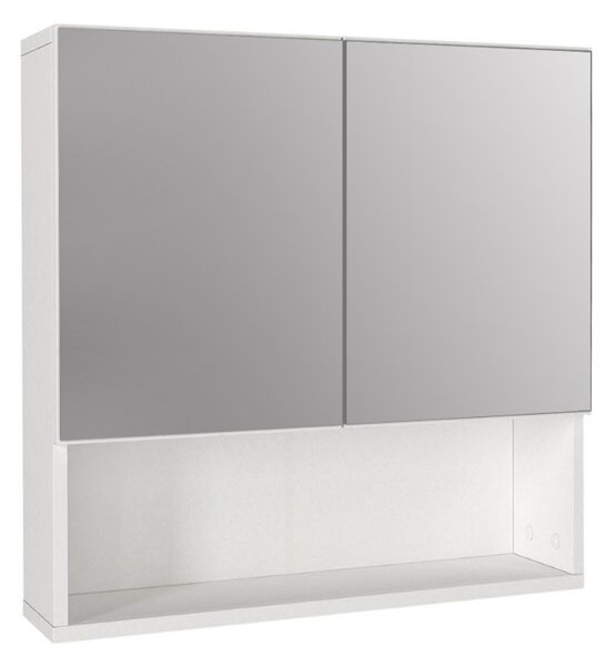Огледало за баня от меламин Trama TopMebel цвят бял 60x16.8x65cm