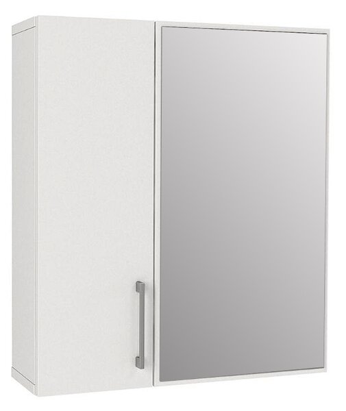 Меламиново огледало за баня Ditto TopMebel цвят бял 59,6x16,4x64,8см