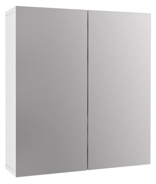 Огледало за баня от меламин Binary TopMebel цвят бял 60x17.2x65cm