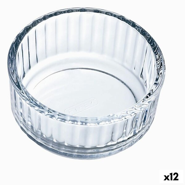 Форма за Флан Pyrex Classic Кръгъл Прозрачен 10 x 10 x 5 cm (12 броя)