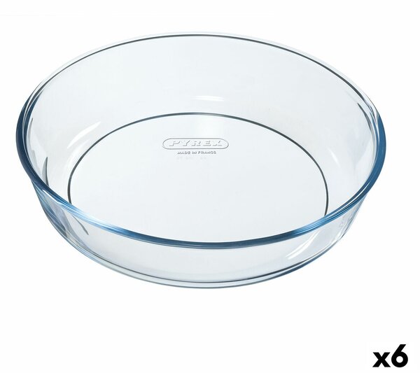 Форма за Печене Pyrex Classic Кръгъл Прозрачен 26 x 26 x 6 cm (6 броя)