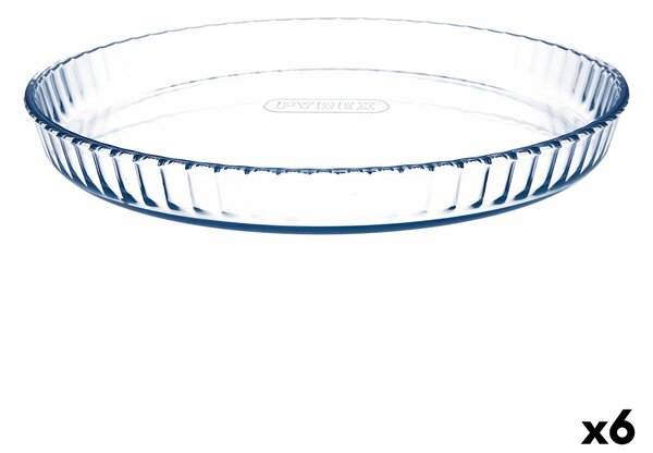 Форма за Печене Pyrex Classic Кръгъл Плосък 31 x 31 x 4 cm Прозрачен (6 броя)