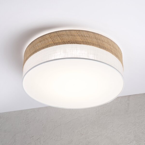 LED таванно осветително тяло SIRJA BOHO LED/36W/230V, диаметър 45 см, бежова/бяла