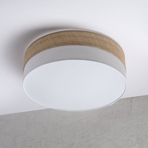 LED таванно осветително тяло SIRJA BOHO LED/36W/230V, диаметър 45 см, бежова/бяла