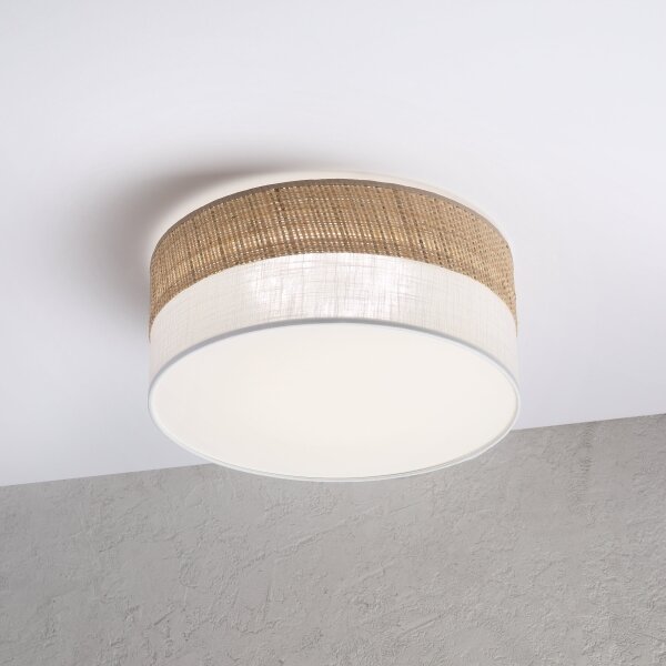 LED таванно осветително тяло SIRJA BOHO LED/20W/230V Ø 35 cm бежово/бяло