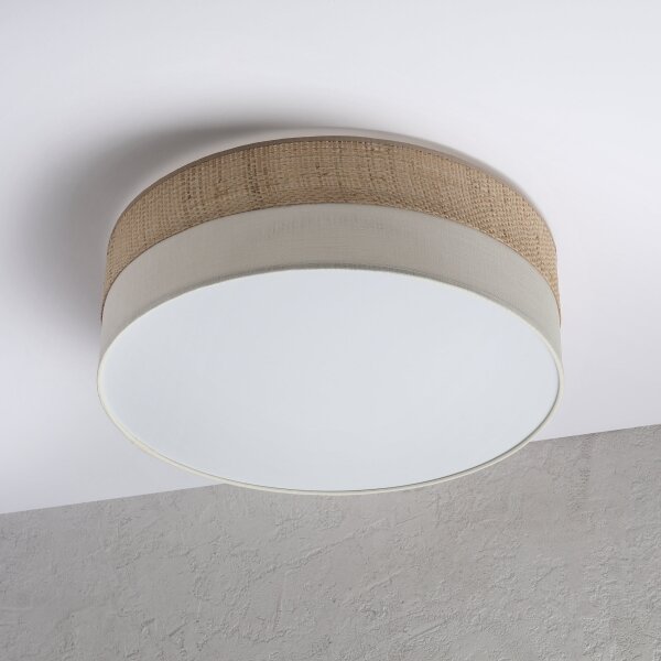 LED таванно осветително тяло SIRJA BOHO LED/36W/230V диам. 45 см бежово/кремаво