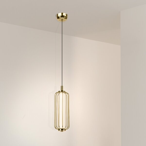 LED полилей на кабел BONNIE LED/15W/230V 3000K златен