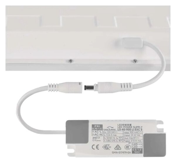 LED панел за окачен таван DIXXO LED/36W/230V 4000K 60x60 cm бял