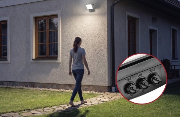LED прожектор с датчик за движение TAMBO EVO LED/50W/230V 4000K IP44 черен