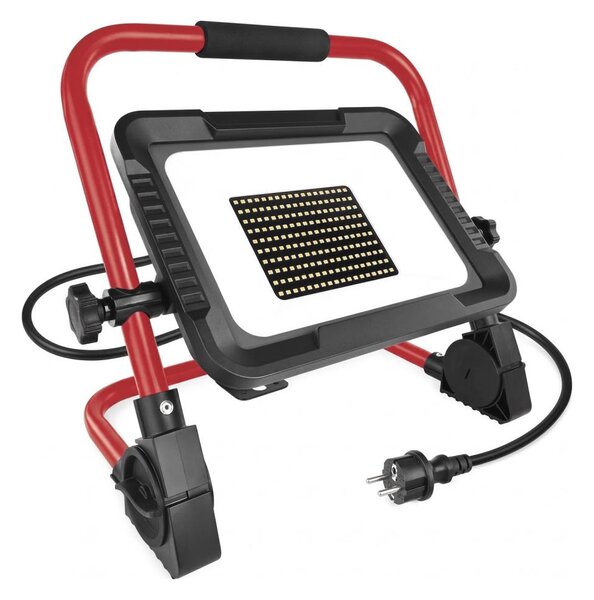 LED прожектор със стойка ELION LED/100W/230V 4000K IP65 червен/черен