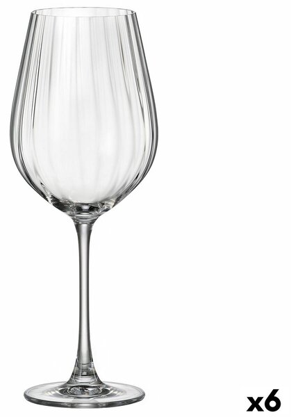 Чаша за вино Bohemia Crystal Optic Прозрачен 650 ml 6 броя