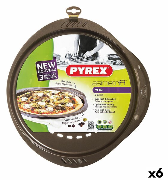 Форма за Пица Pyrex Asimetria Метал Ø 32 cm (6 броя)