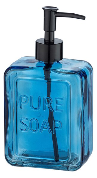 Дозатор за Сапун Wenko Pure Soap 550 ml Син Cтъкло